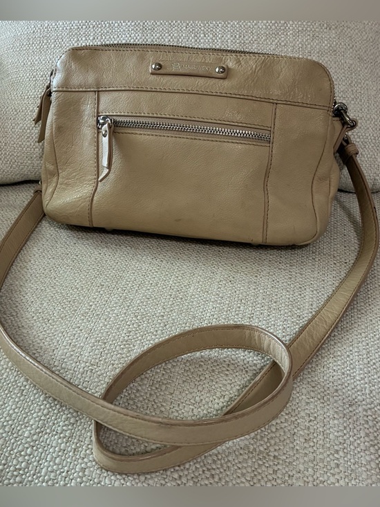 B. Makowsky Tan Crossbody Genuine
Leather Bag Purse - Picture 10 of 16